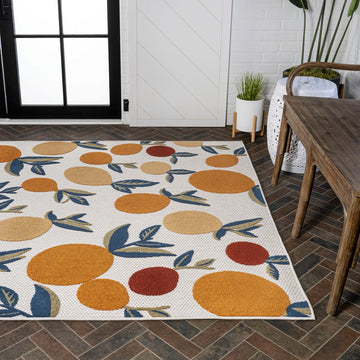 Limone Bold Lemon High-low Indoor/outdoor Area Rug